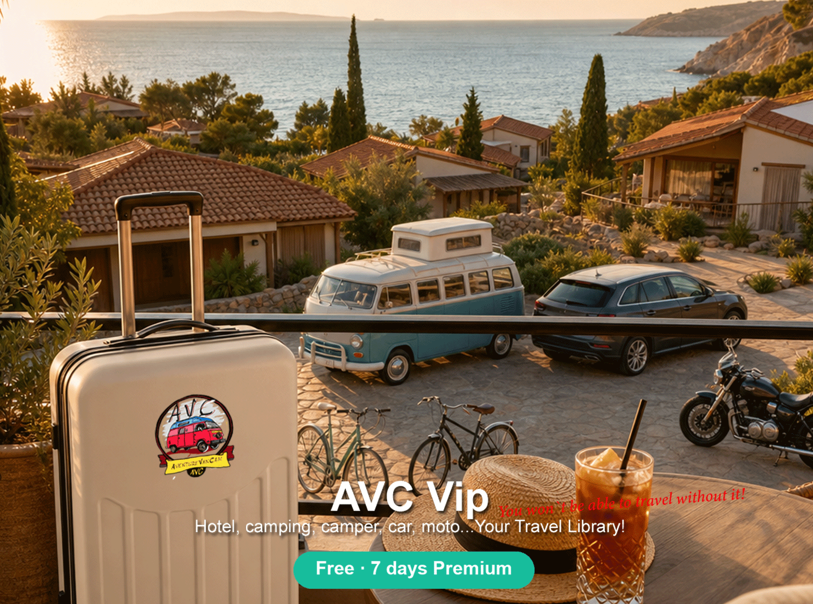 AVC Vip — Your Travel Library: hotel, camping, camper, car and moto